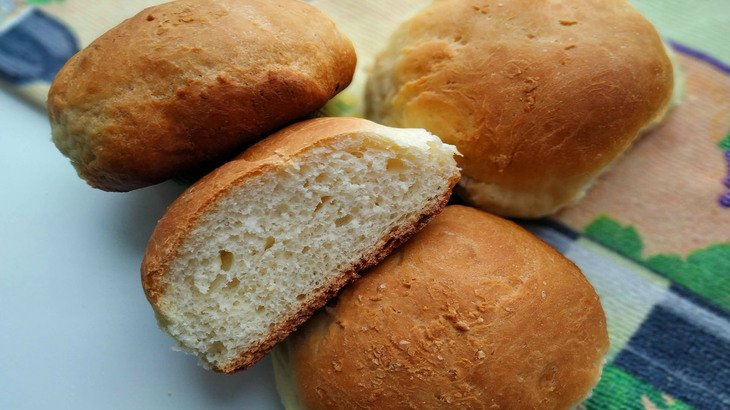 Хлебные булочки в духовке на скорую руку, пошаговый рецепт с фото